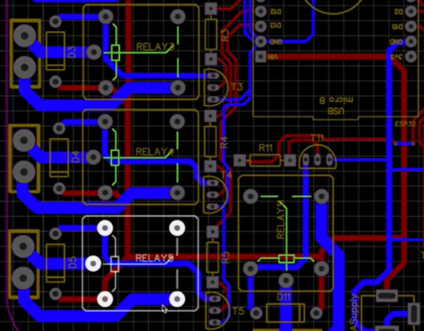 IoT PCB board circuit design layout