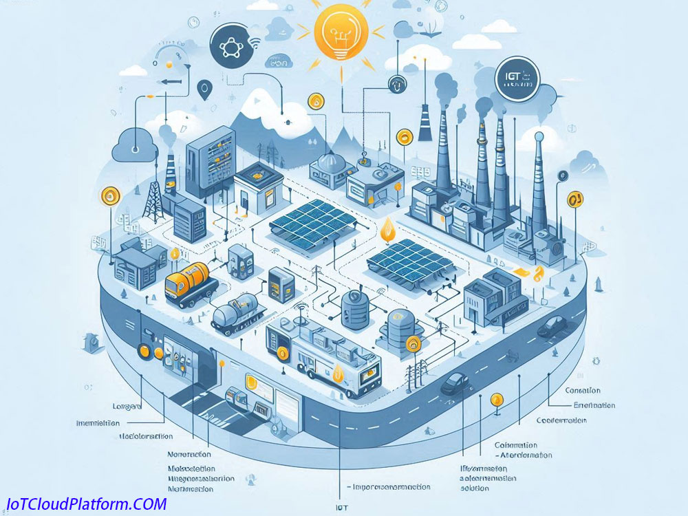 Implementation of China Natural Gas IoT Solution Topology Diagram