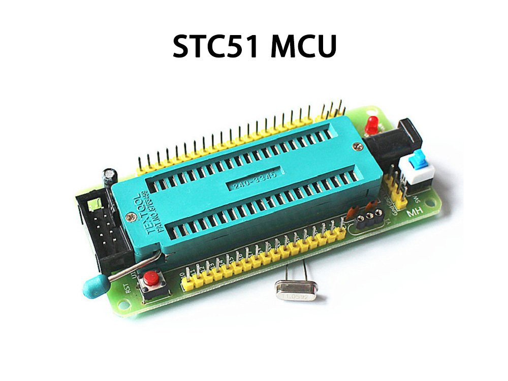 40P locking stc51 single chip microcomputer system board