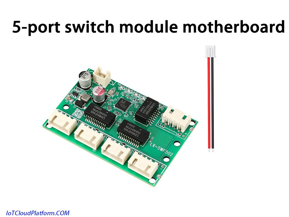 5-port switch module motherboard