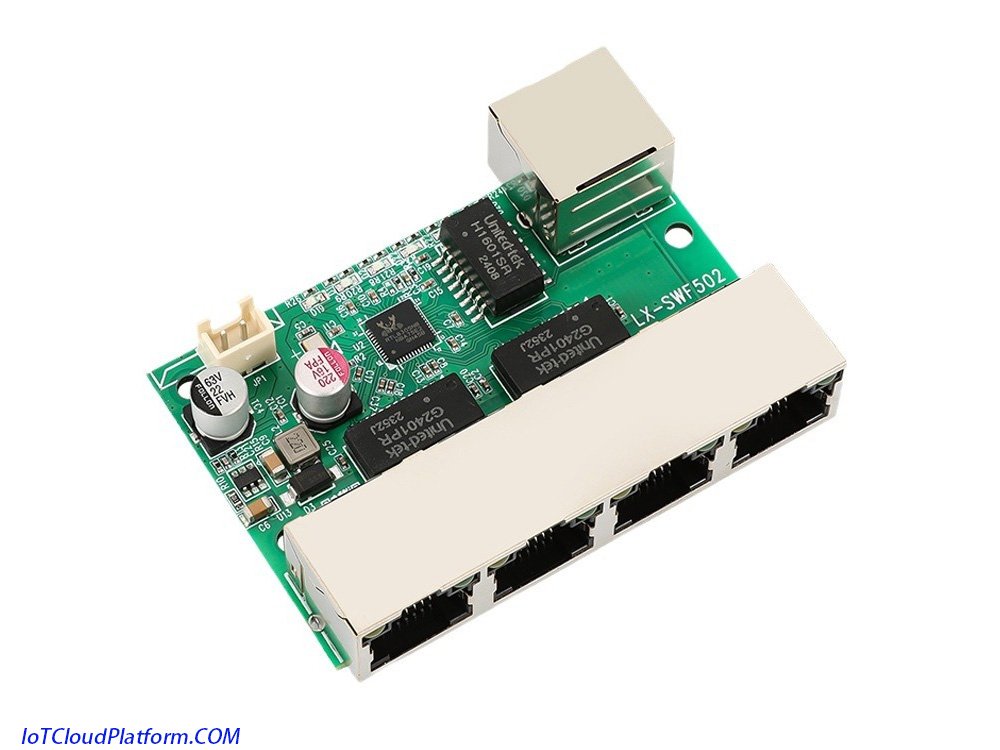 Customized Ethernet 5-port switch module motherboard