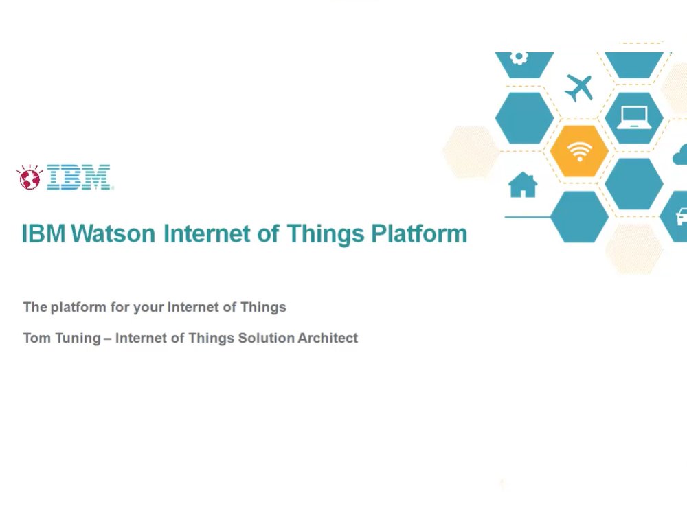 IBM Watson IoT Platform architecture