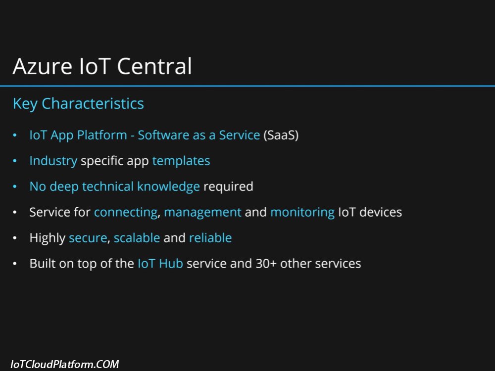 Key features of Azure IoT platform architecture