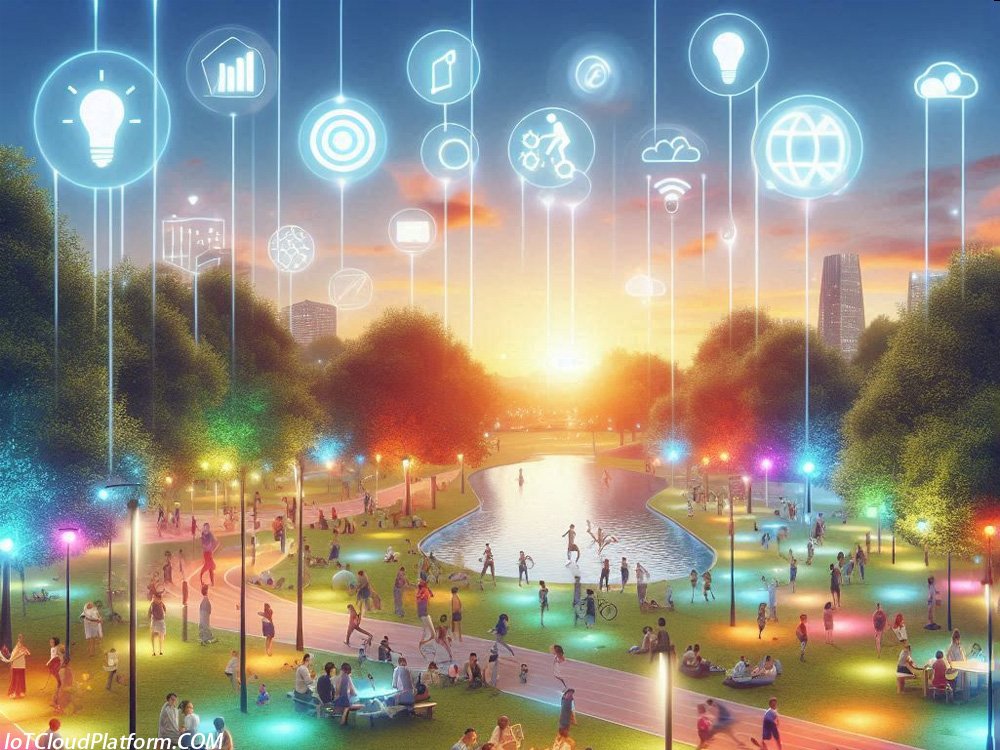 Smart lighting system for residential parks