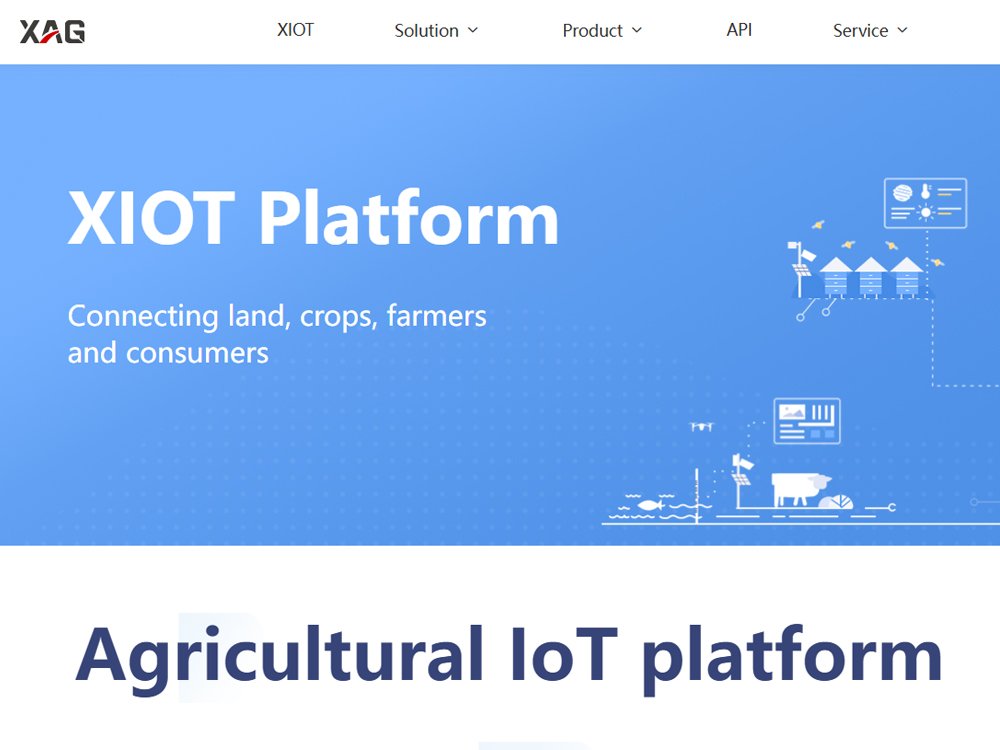 XAG IoT - XIOT Platform - Agricultural IoT platform