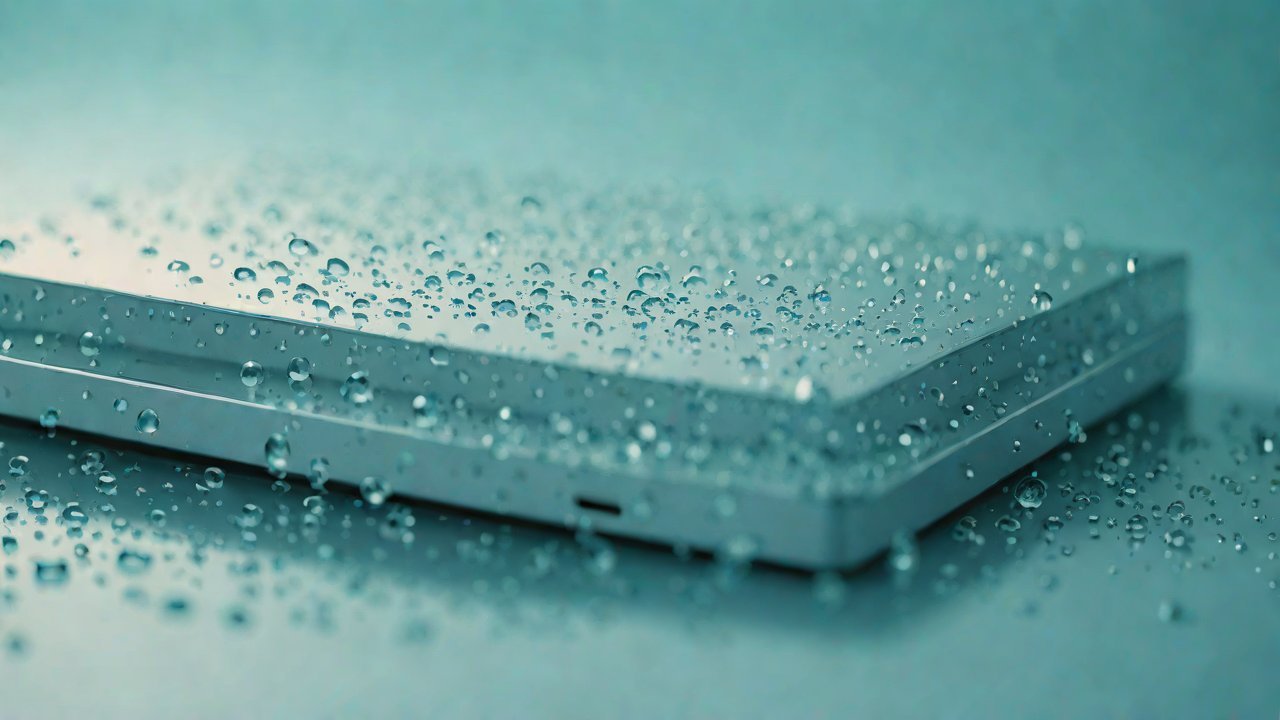 Why does condensation occur inside the device in high-humidity environments?