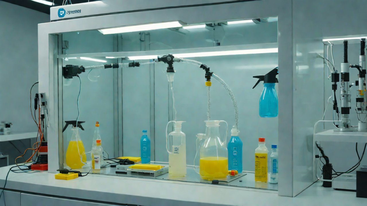 How can the chemical resistance of the housing be tested under simulated pesticide spraying?