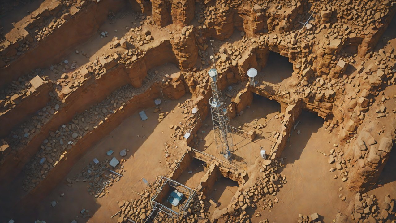 How does antenna gain overcome soil layers in underground signal transmission?