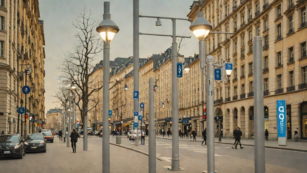 Smart Light Pole: Integrated Solution combining 5G base stations, charging piles, and environmental monitoring