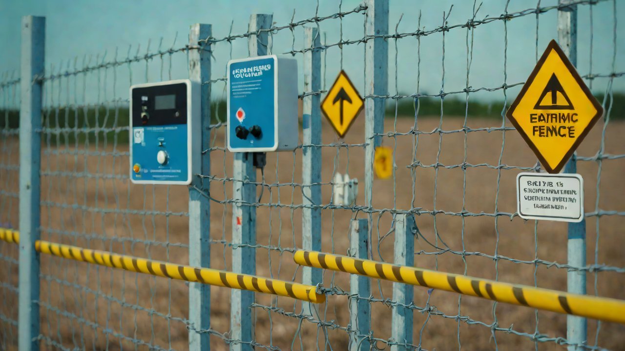 Safety and compliance design of electronic fences under high-voltage pulses