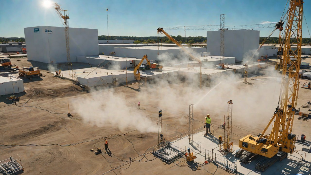 Smart construction site: An automatic sprinkler dust suppression linkage solution based on IoT monitoring