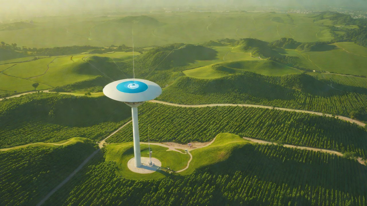 Can this omnidirectional antenna solve the signal obstruction problem in terraced fields?