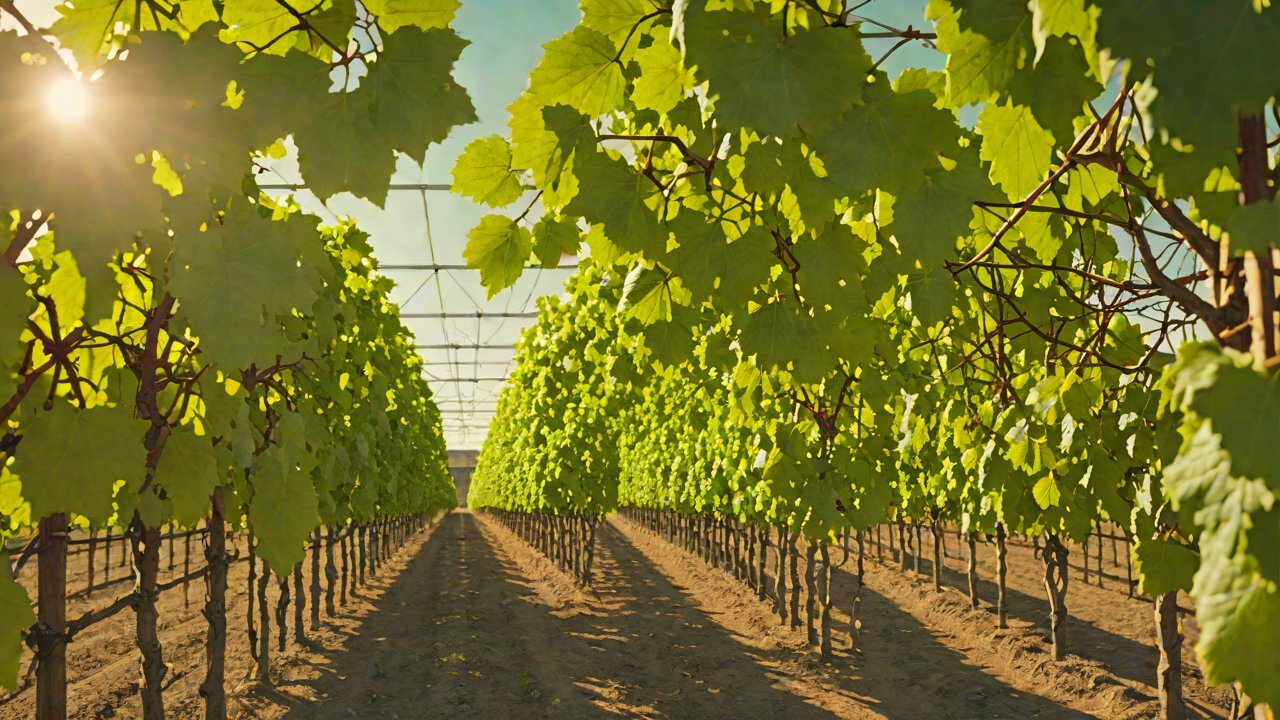 What changes does rain-sheltered cultivation in vineyards alter in soil moisture distribution?