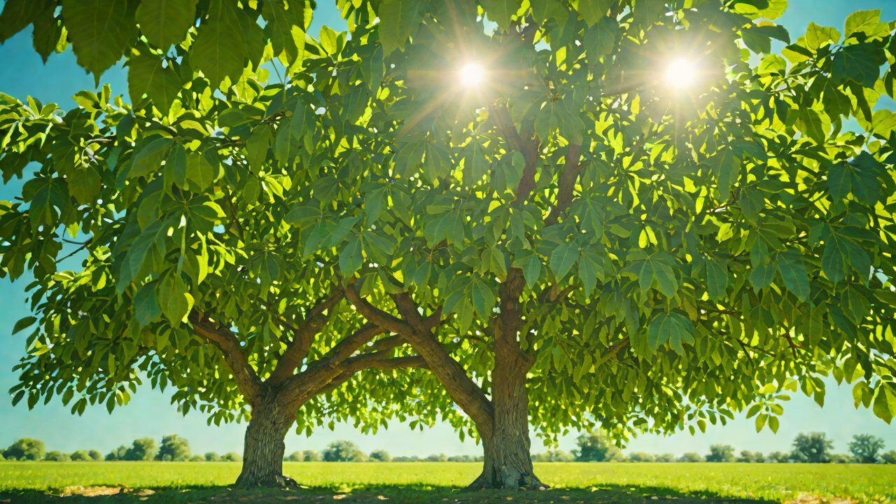 Can this system automatically calculate the optimal irrigation radius for walnut orchards?