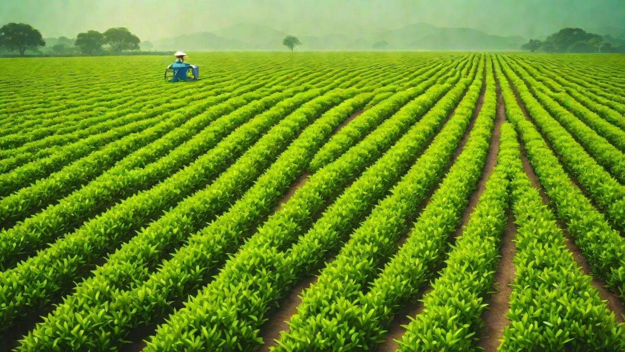How can IoT assist tea gardens in precisely protecting seedlings during extreme drought years?