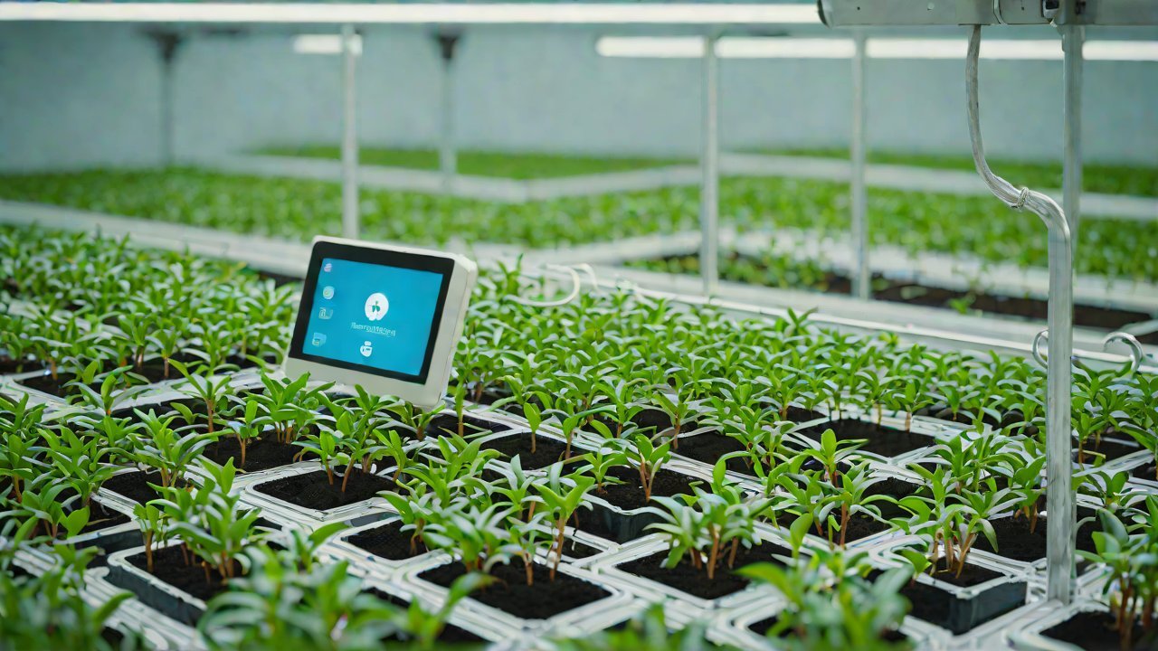 How can fully automated transplanting systems in nurseries read real-time soil moisture data after seedling removal?