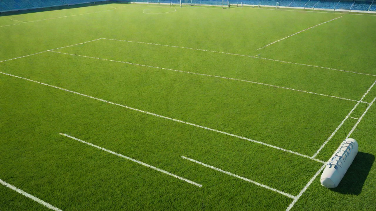 Can the efficiency of underground drainage systems on football fields be assessed using soil moisture sensors?