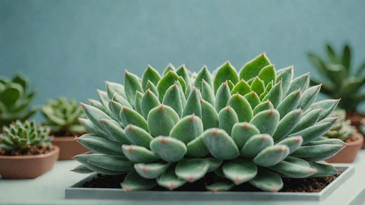 In a succulent plant breeding room, how do micro-sensors detect subtle water loss in the potting soil?
