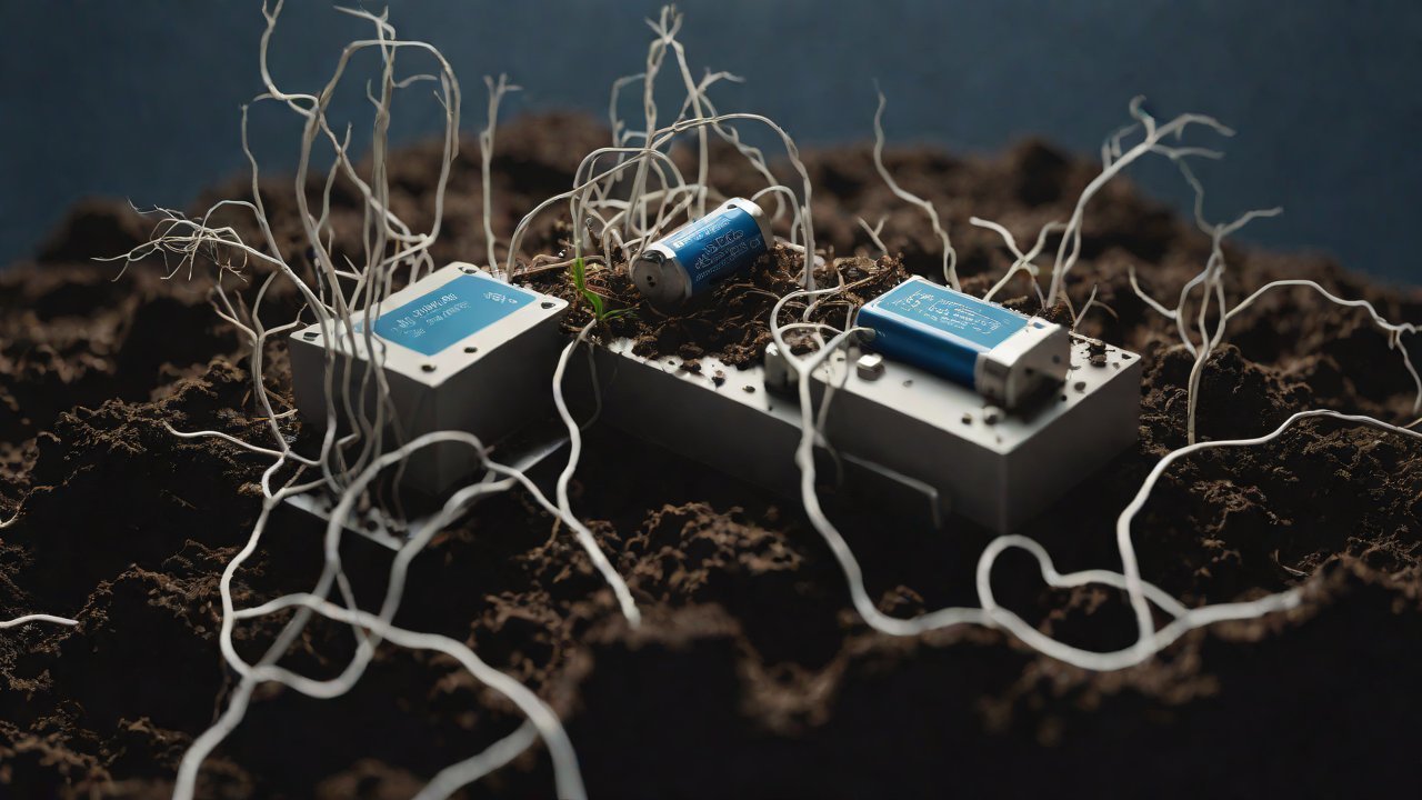 Can this bio-battery continuously generate electricity by absorbing organic matter from the soil?