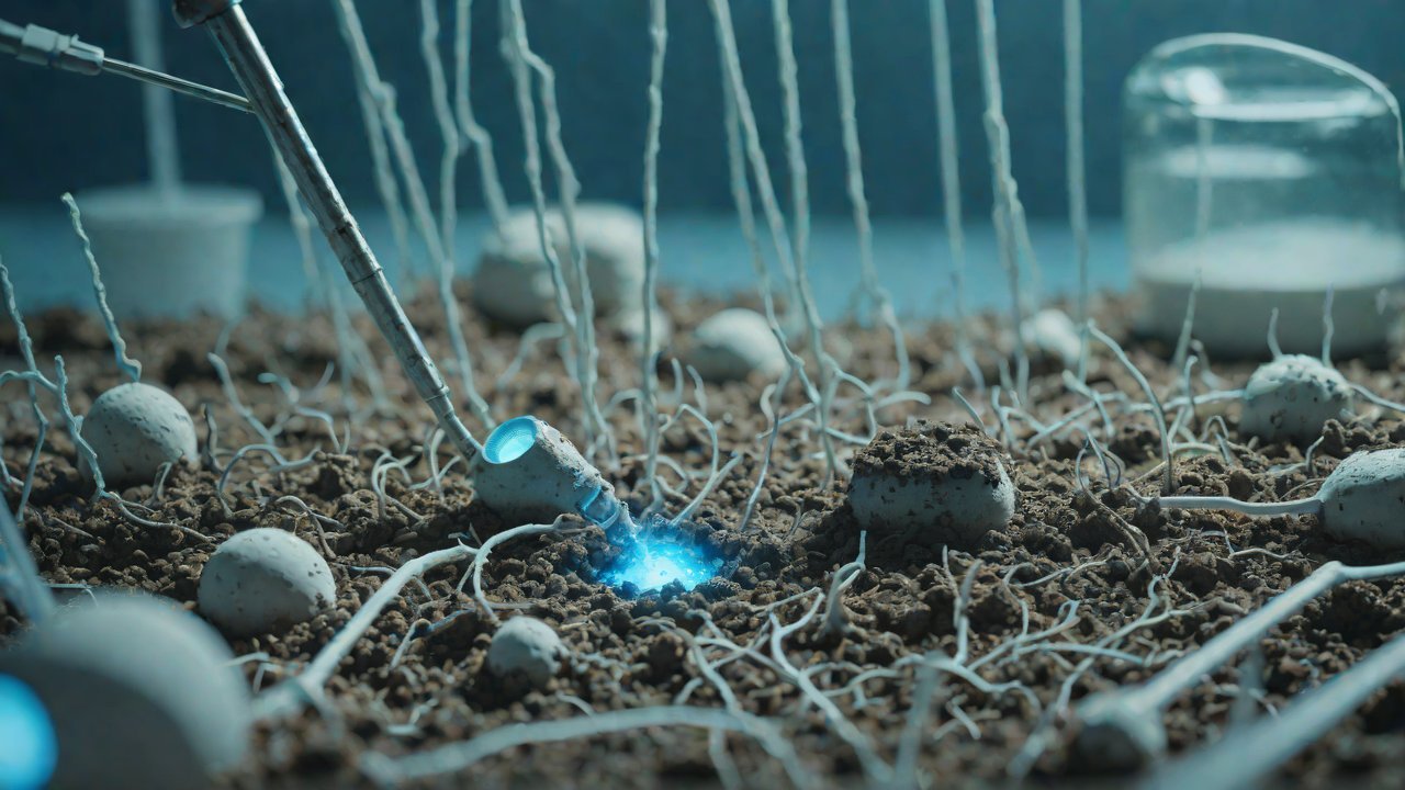 If a sensor probe breaks in the soil, can it self-repair like bone?