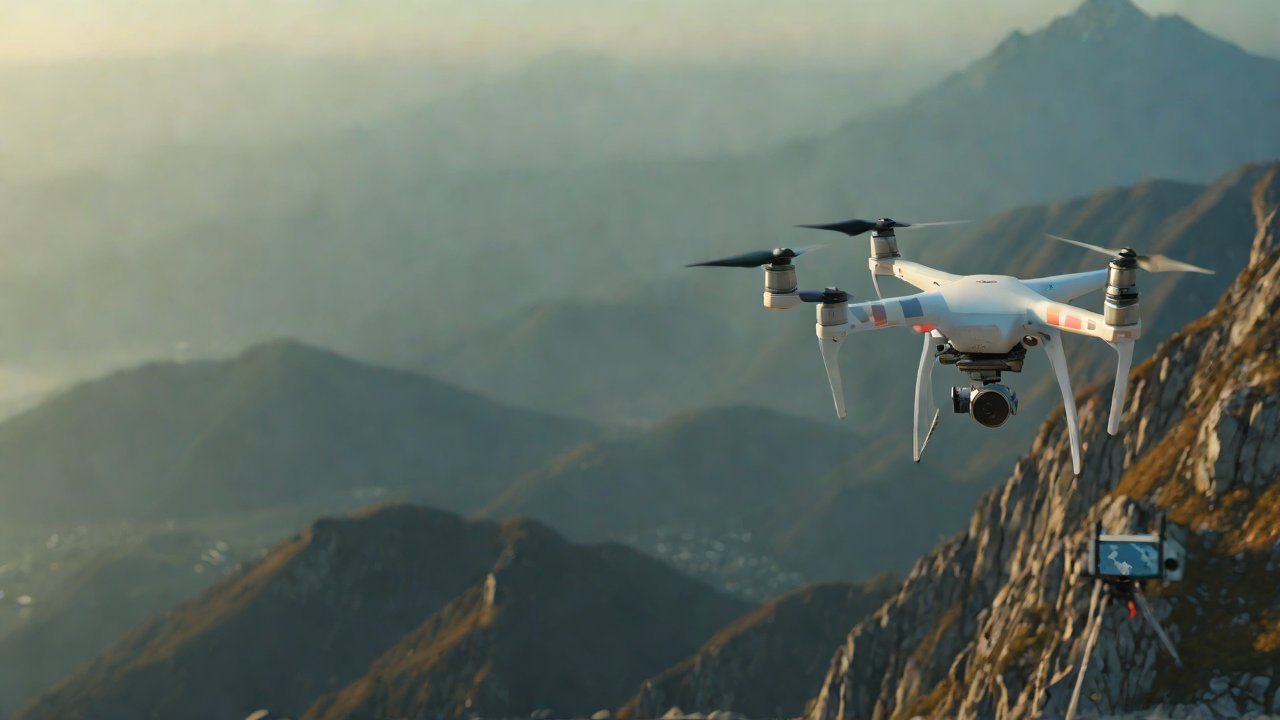 How can satellite links support real-time drone operations in remote, signal-less mountainous areas?