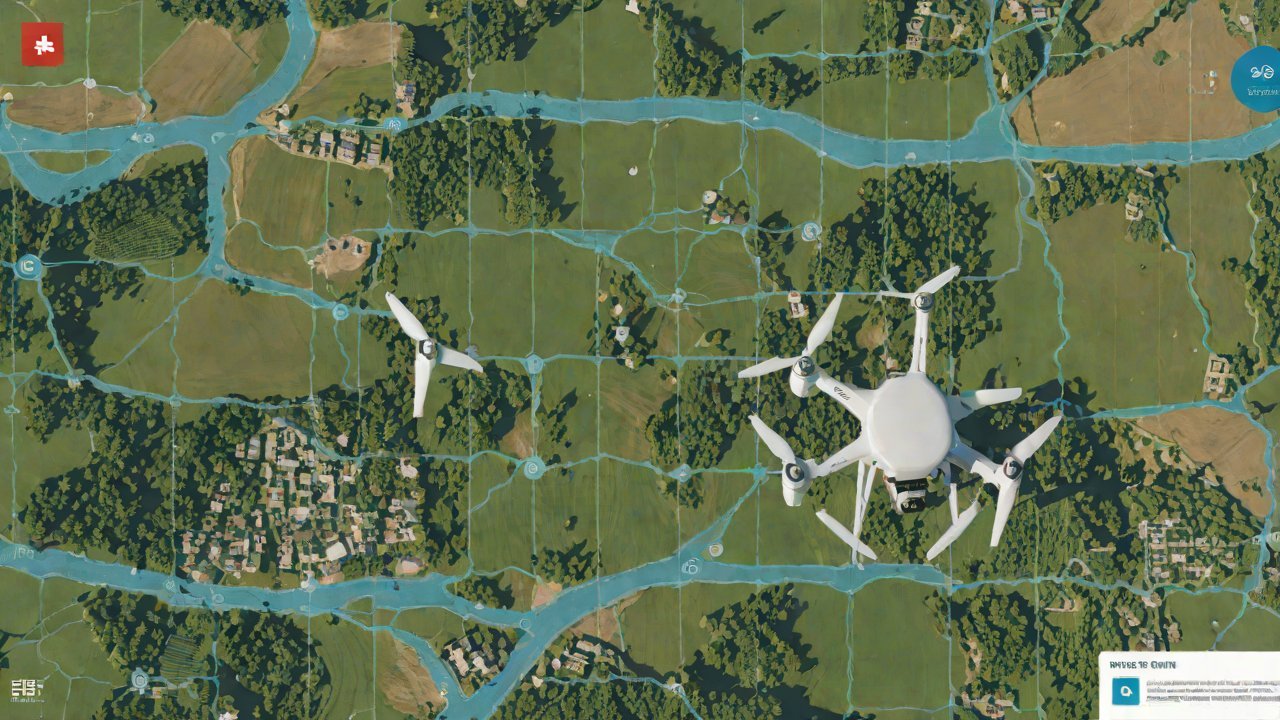 How can the real-time operational area uploaded by the drone be accurately matched with land use rights?