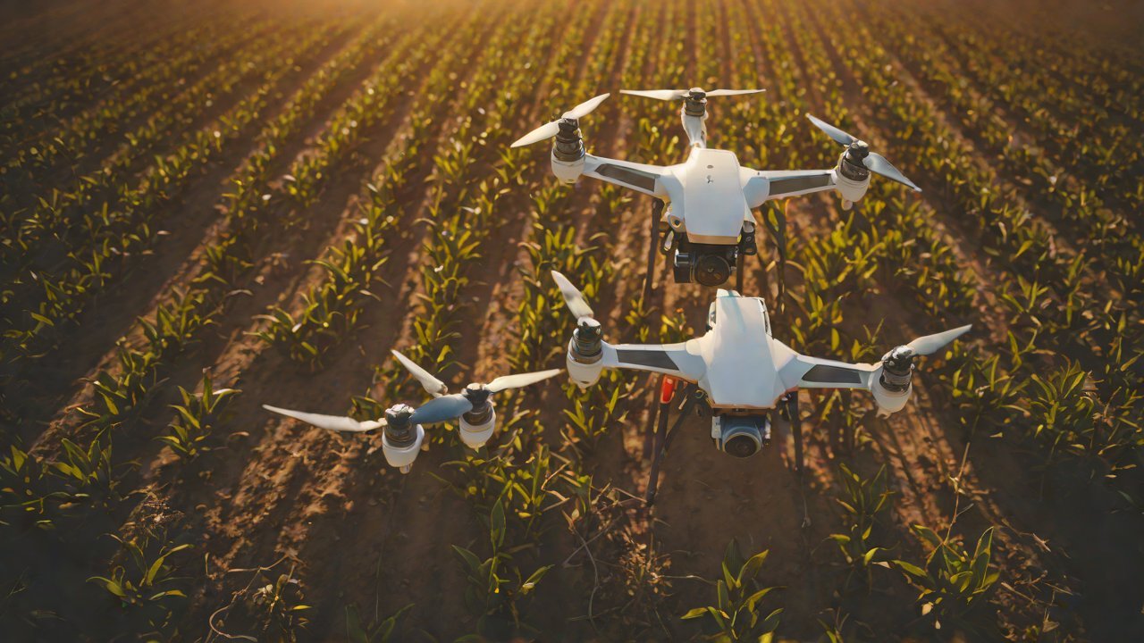 Can drone relay nodes provide signal coverage for ground-based soil moisture sensors?