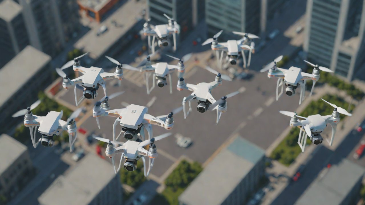 How do dynamic obstacle avoidance algorithms prevent collisions when multiple drones are operating simultaneously?