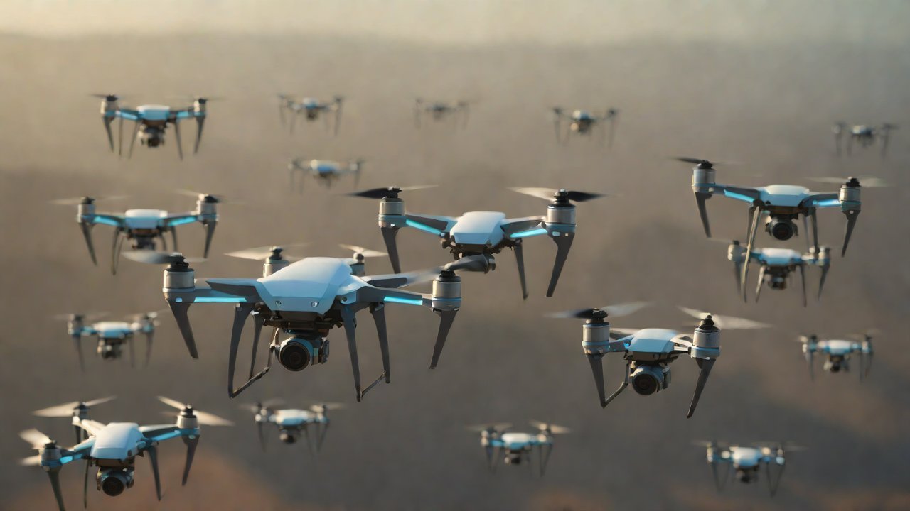 How can heterogeneous drone swarms automatically match task priorities based on payload size?