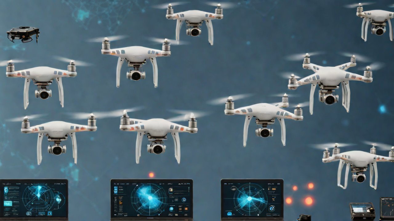 When multiple plots simultaneously request drone operations, how do intelligent algorithms prioritize the optimal drone work orders?