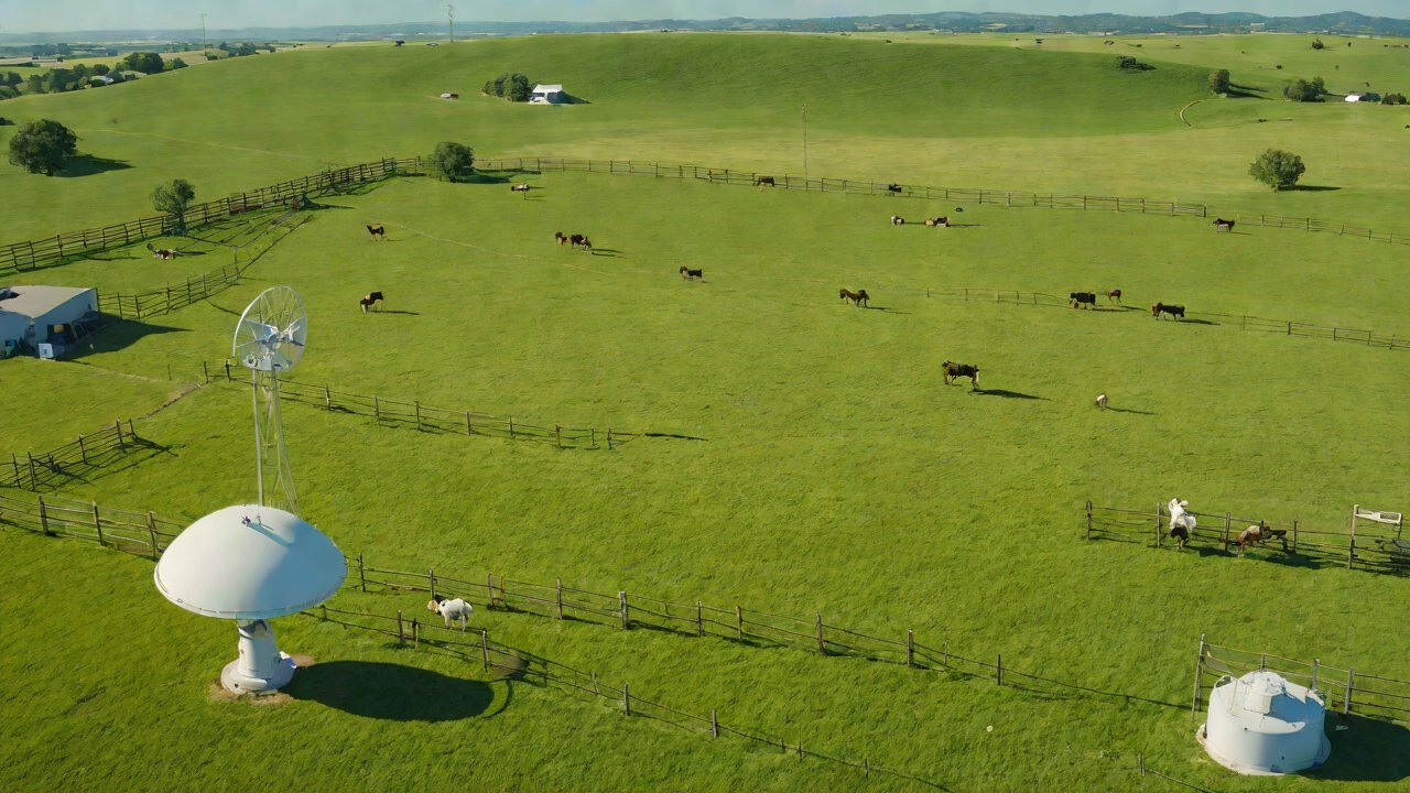 How do “electronic fences” based on location data prevent livestock from getting lost?