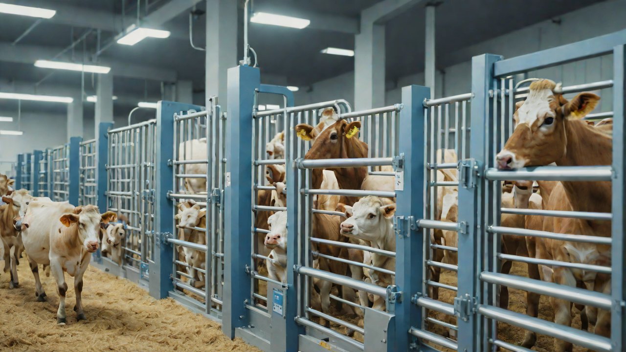 How can ear tags work with automated sorting gates to automatically isolate sick animals?