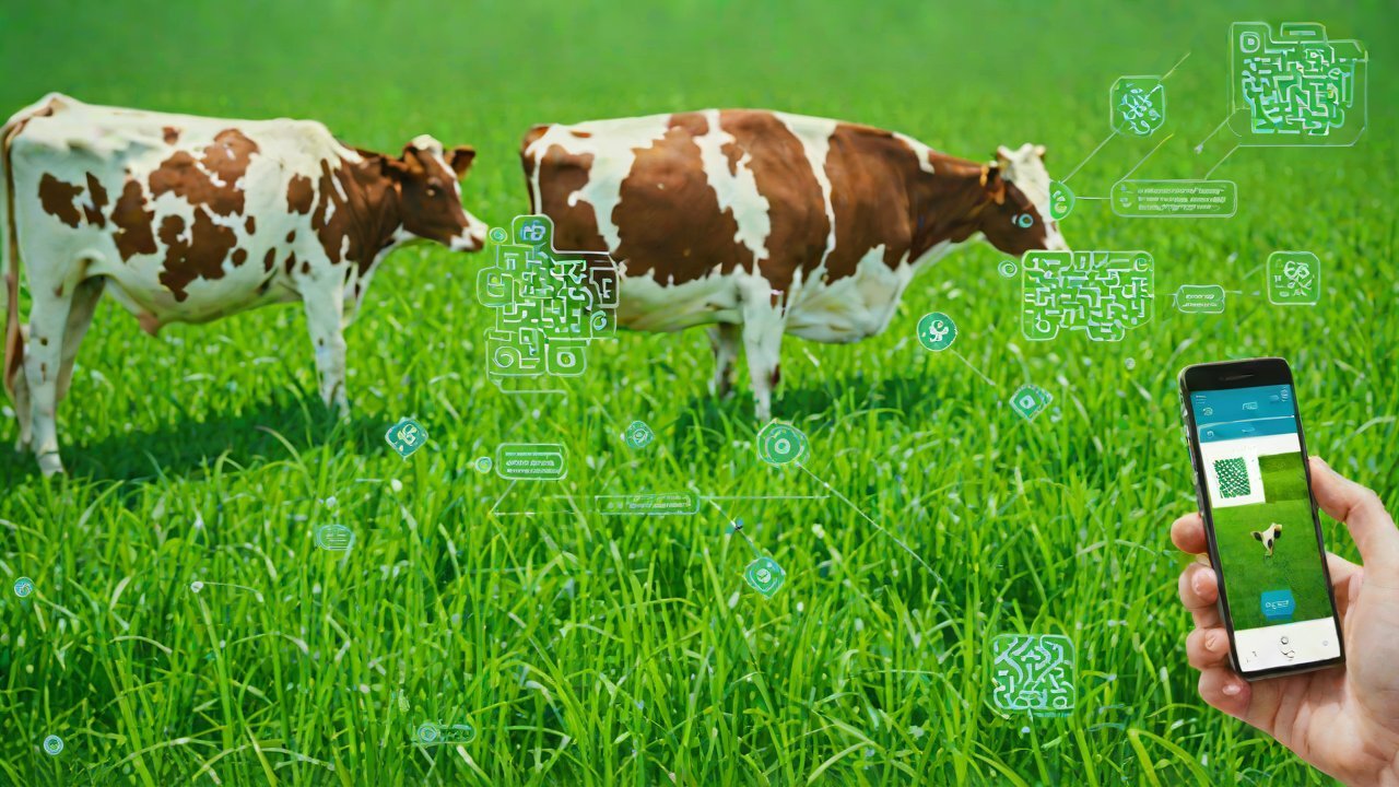Can consumers scan the QR code on meat products to see the movement trajectory of the cow?
