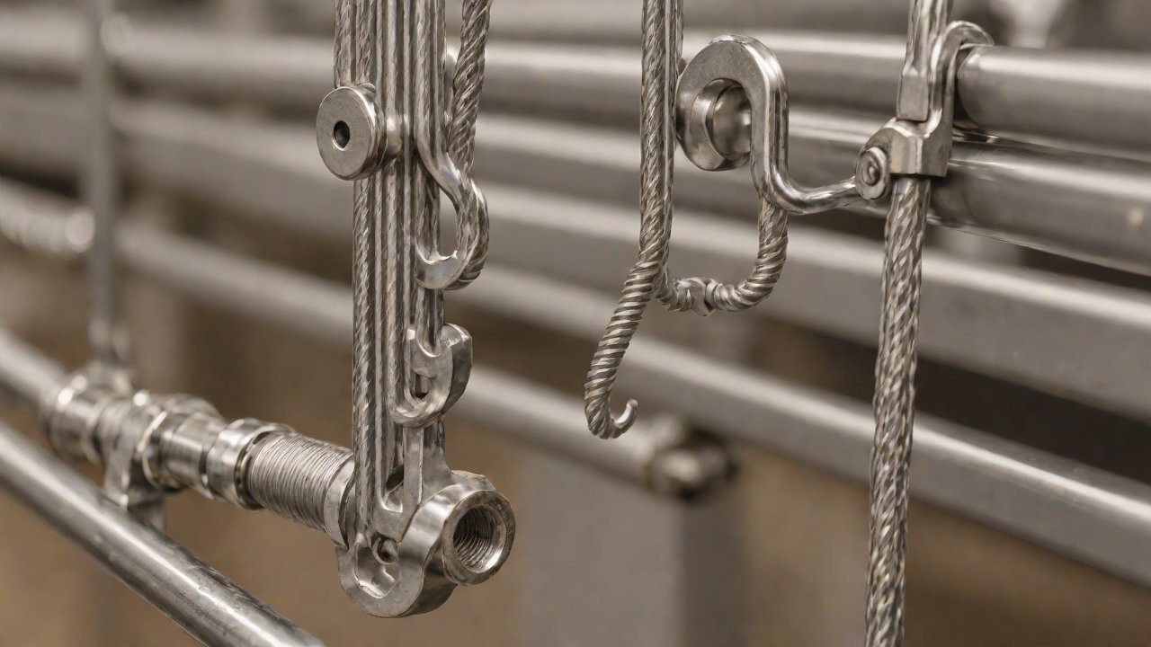 How do RFID readers on automatic hooks in slaughterhouses instantly match with ear tags?