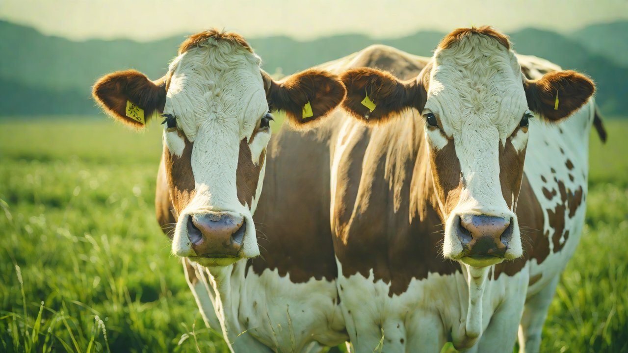 In the “adopt a cow” model, how do ear tags enhance investor trust?