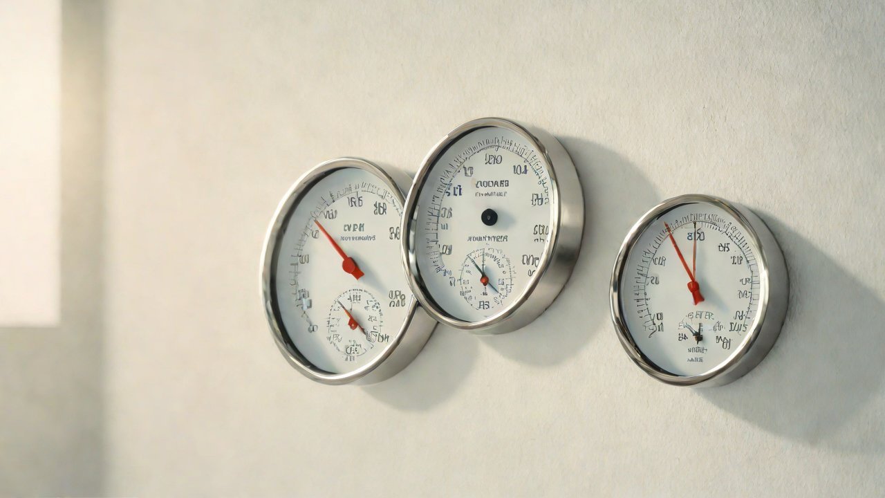 How can this wall-mounted thermometer and hygrometer avoid errors caused by direct sunlight?