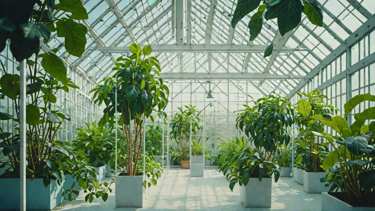 How do sensor arrays identify microclimate dead zones inside a greenhouse?