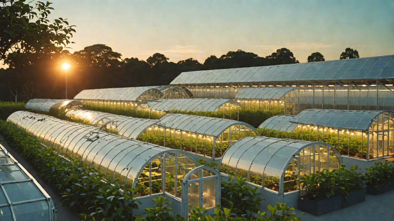 How can neural networks simulate the complex nonlinear thermodynamic processes inside a greenhouse?
