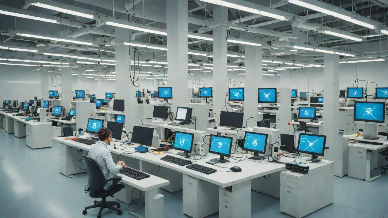 Can this software-defined production line change hardware functions with a single click?