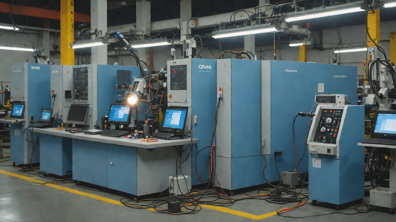 How can electromagnetic interference from welding arc light be prevented during multi-machine collaborative welding?
