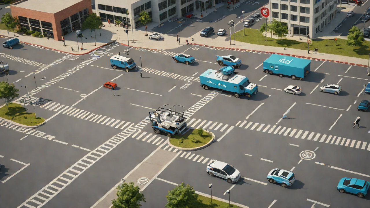 When multiple AGVs meet at an intersection, which has the highest priority?