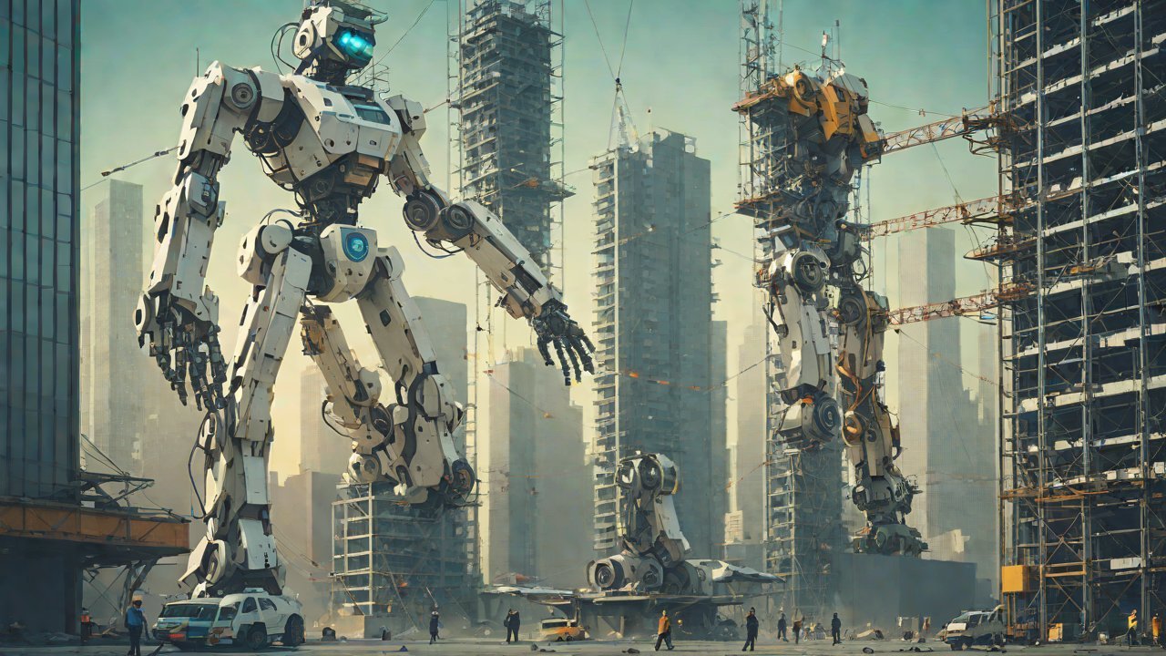 Can robot swarms complete the construction of skyscrapers through self-evolution?
