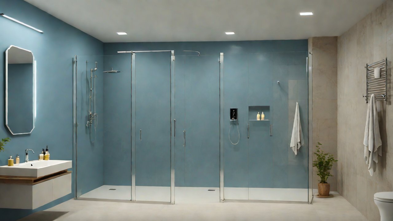 How can this 24/7 fall monitor reduce false alarms during showering?