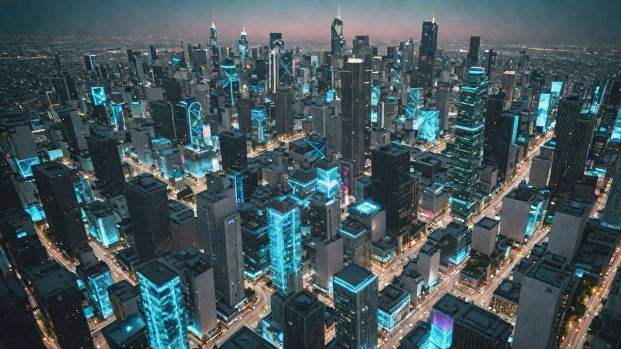 How can this distributed architecture support tens of thousands of devices sharing a single digital world?